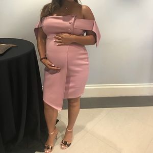 Asos Maternity Bardot tie sleeve button wrap